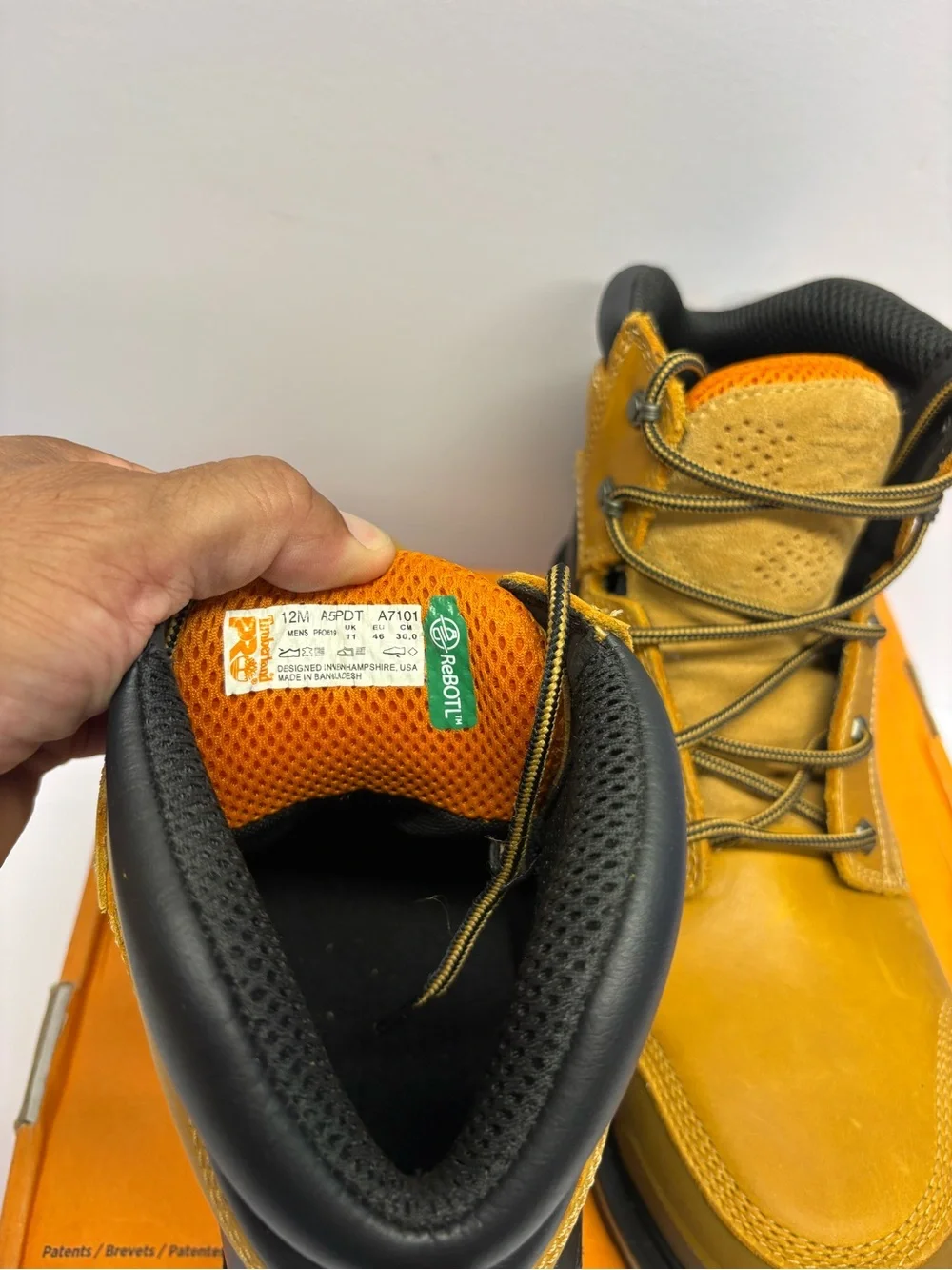 Timberland PRO Men's Wheat and Black Work Boots / no original box/